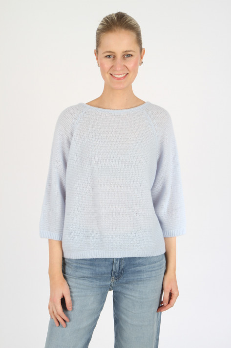 Hemisphere Pullover tiefer Rücken - fresh lightblue