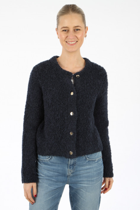 Hemisphere Cardigan R-neck - midnight blue
