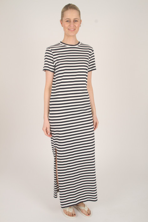 Closed Jersey Maxi Kleid - creme/navi