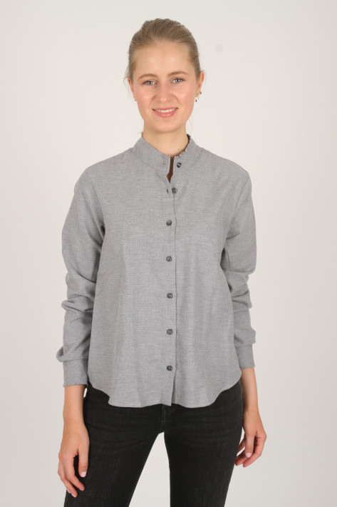 Rossana Diva Flannellbluse - grey