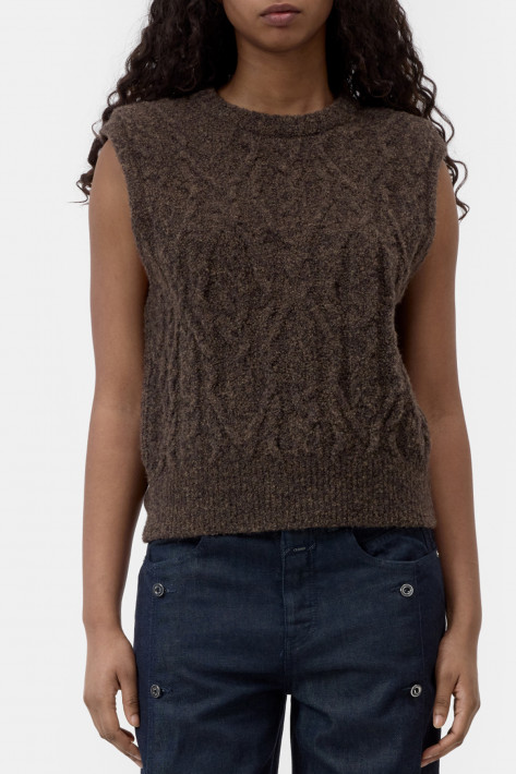 Closed Pullunder - mahagony brown