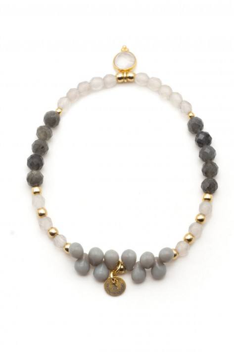 Schmückstück Armband Drops - grey