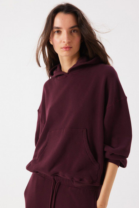 American Vintage Hoodie ATUBAY - bordeaux