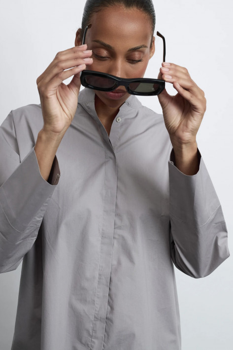 Fil Noir Bluse RAHEL - stone