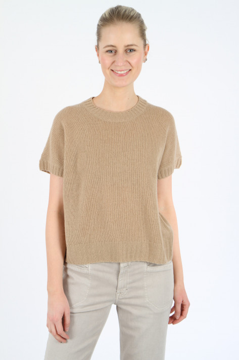 FFC Fashion Kurzarm-Pulli - caramel