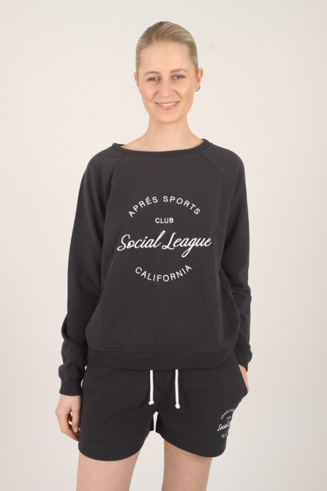 Juvia Raglan-Sweater Gwen Social League - navy/white