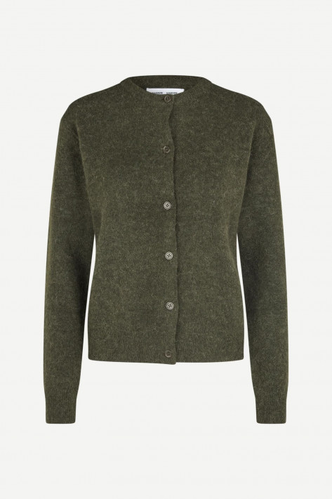 Samsoe & Samsoe NOR SHORT Cardigan - deep forest
