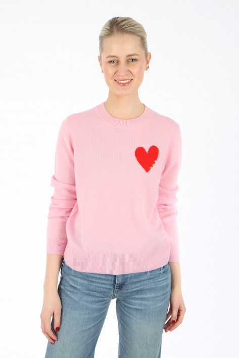 Love Future Pullover HEART - fresh pink