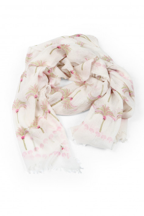 Hemisphere Schal OPALME-BWB-261A - offwhite/pink/khaki