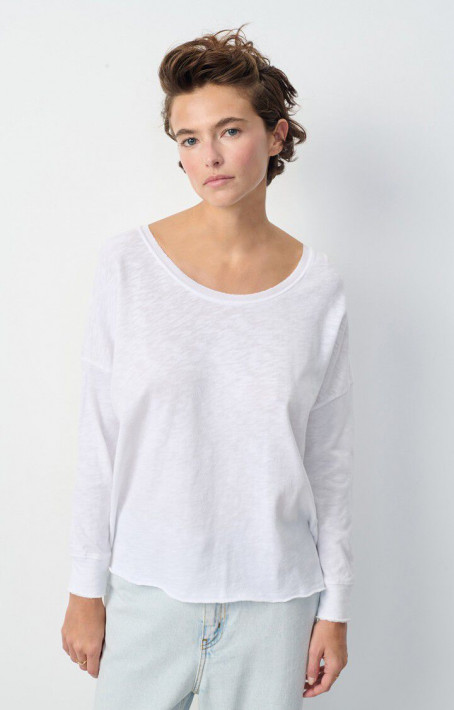 American Vintage Longsleeve Sonoma - white