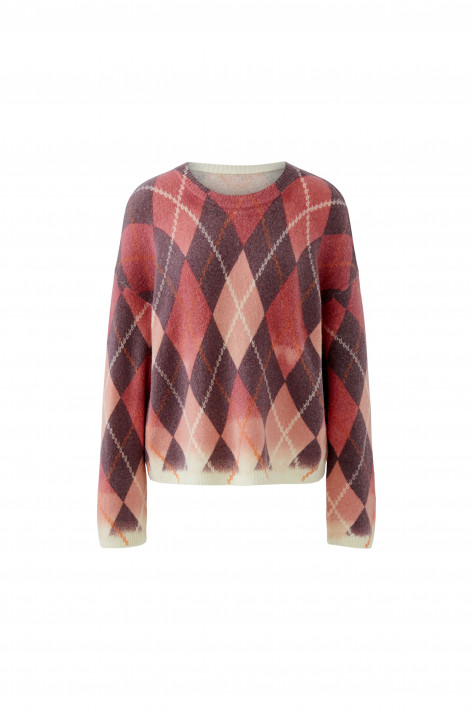 Oui Rautenpullover - purple/pink/orange