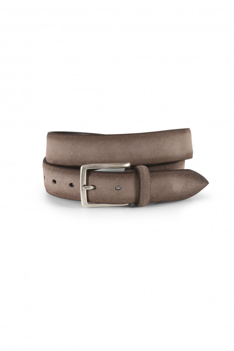 Alberto Luti Gürtel Velours - taupe