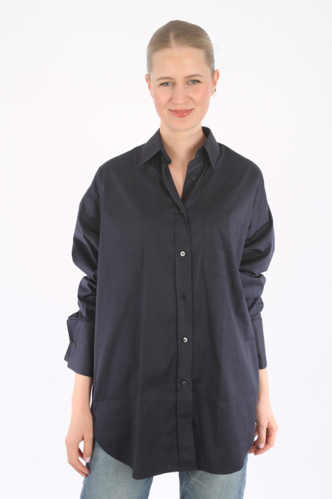 0039 Italy Longbluse Kalyna - darkblue