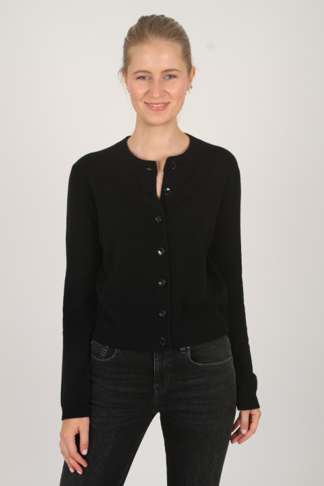 Allude Cashmere-Cardigan - black