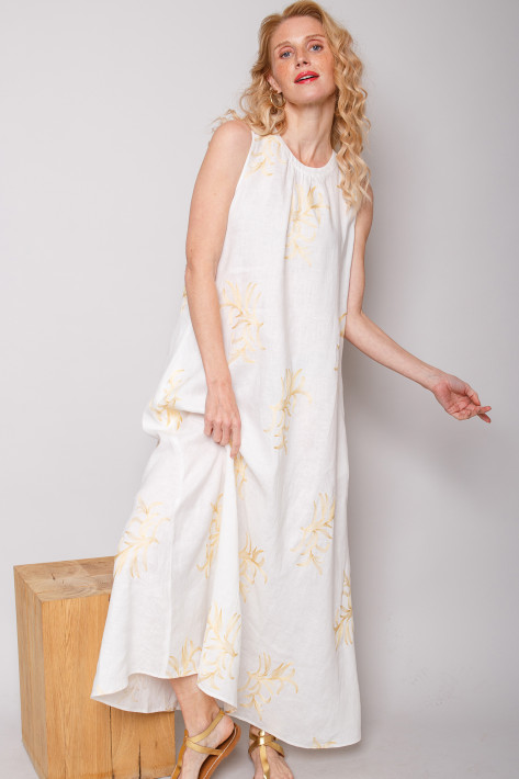 Emily van den Bergh Maxi-Kleid - offwhite