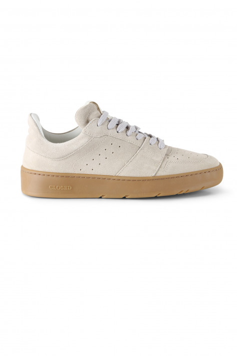 Closed Sneaker Low Top Velours - taupe