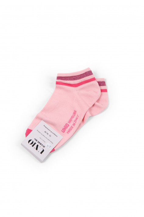 Unio Hamburg Socks Shorty Glitzi - pink glitzi