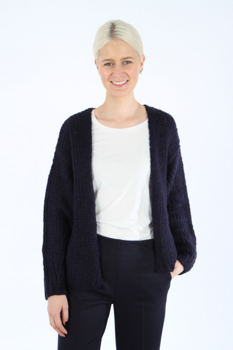 Oui Strickjacke - navy