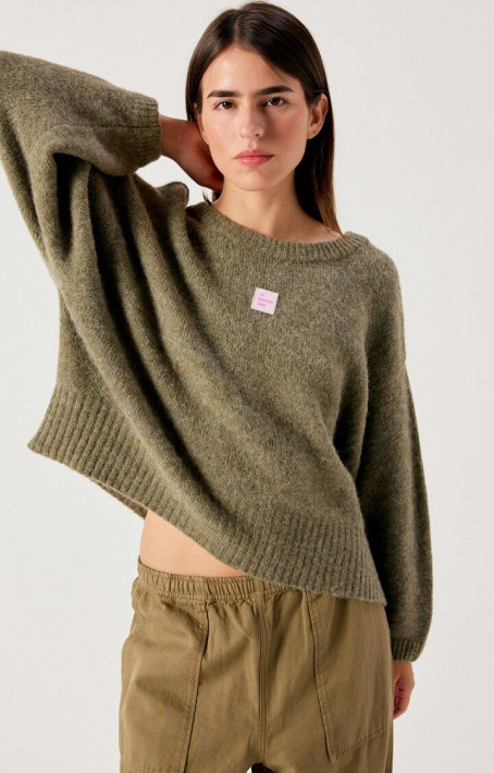 American Vintage Pulli East - green mel