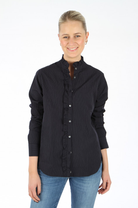 Fil Noir Bluse Stripe Shaleen - blueblack