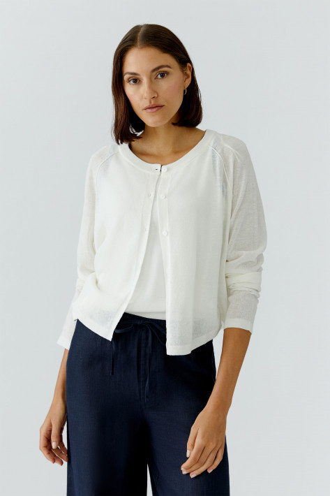 Oui Cardigan - offwhite