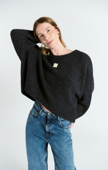 American Vintage Pulli EAST - navy mel