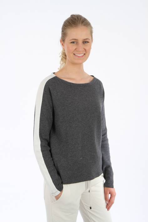 Juvia Cashmere-Mix Sweater Bessi - graphite