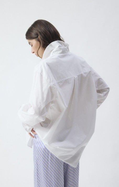 American Vintage Hemdbluse Havanarow - white