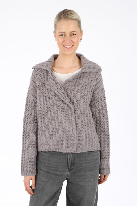 FFC Fashion Jacke Strickmuster - grau
