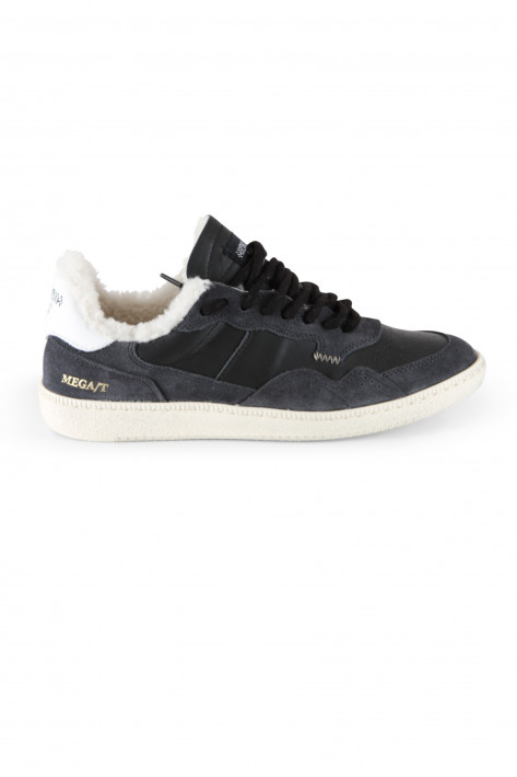 Hidnander Sneaker MEGA T SHEARLING - black/white