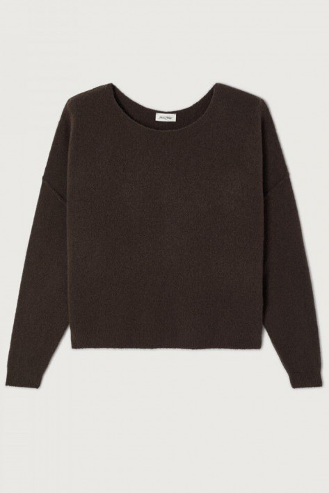 American Vintage Pulli Damsville - brown mel