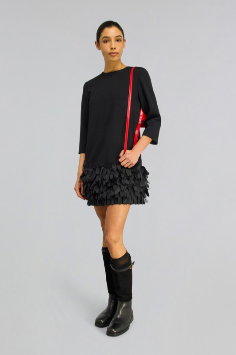 Semicouture Milano Stitch Dress - black