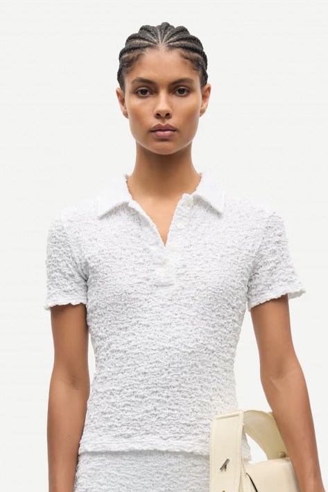 Samsoe & Samsoe Poloshirt SADAISY - white