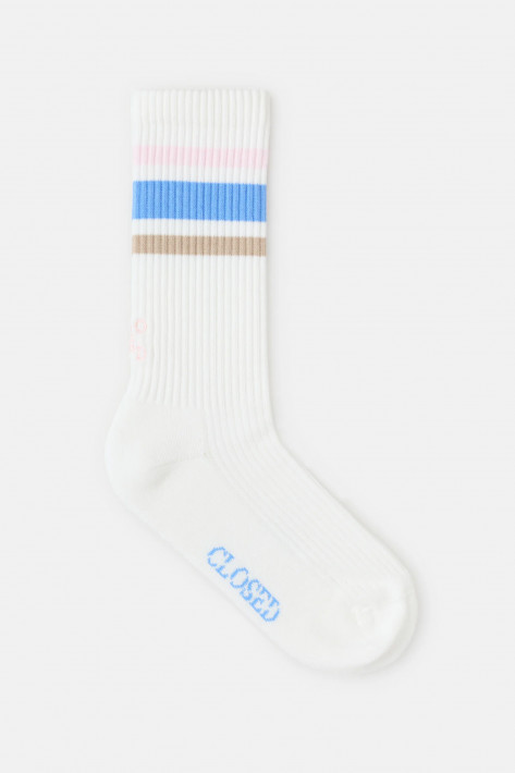Closed Socks - offwhite/rose/blue