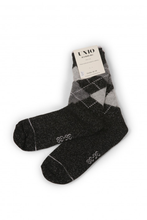 Unio Socken Argy Glitzi - black-grey