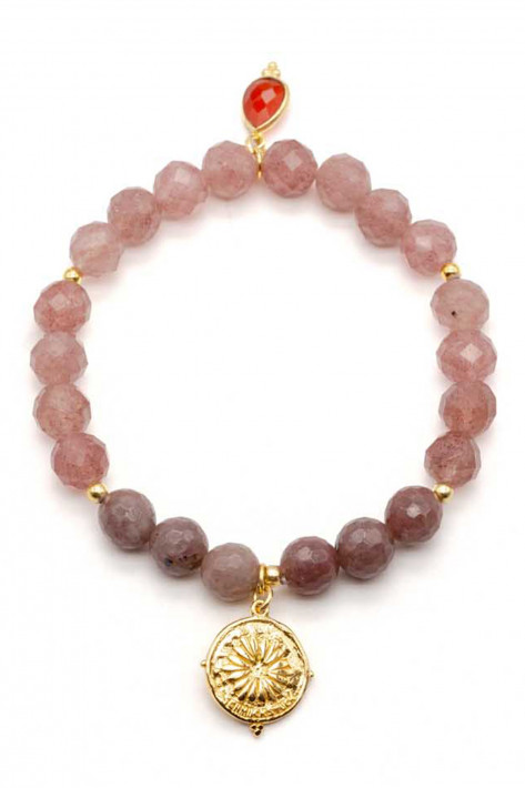 Schmückstück Armband Mala Single Purple