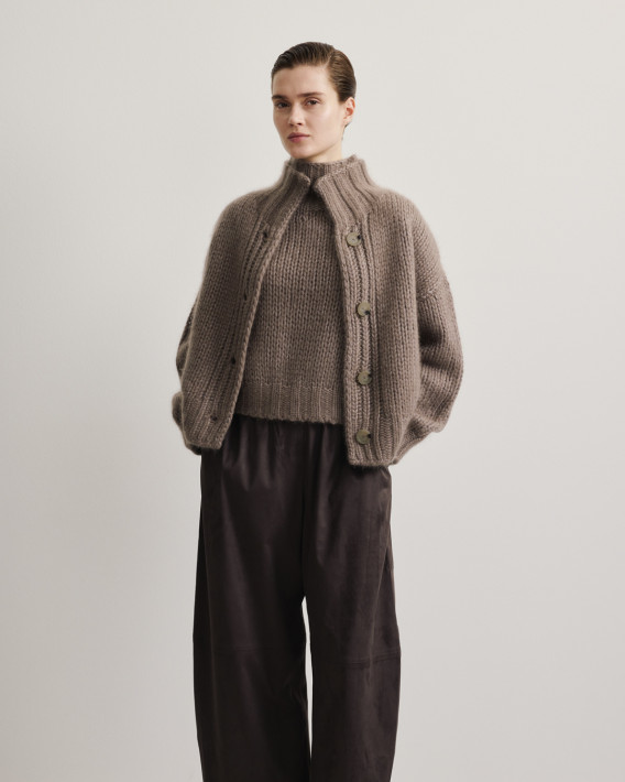 FFC Fashion Strickjacke Odelia - taupe