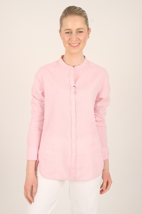 Fil Noir Leinenbluse ADINA - rose