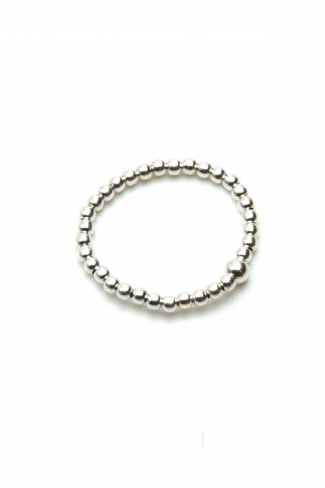 Schmückstück Ring Perlen 2mm Sterlingsilber