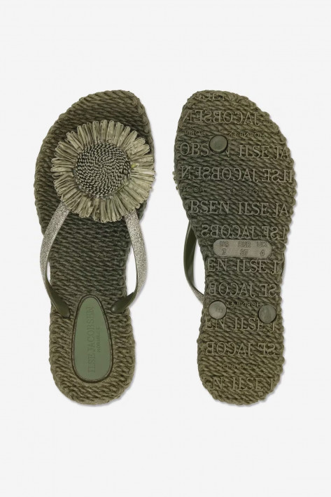 Ilse Jacobsen Flip Flop Cheerful Flower - army