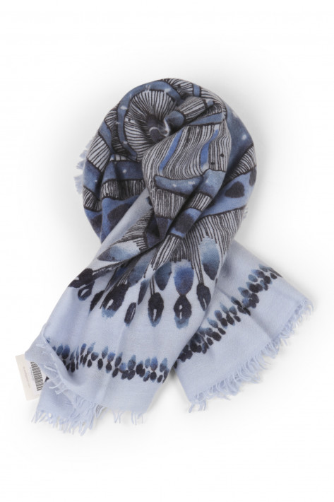 Heimisphere Proundnicky-CWF Scarf Fantasy Print - blue