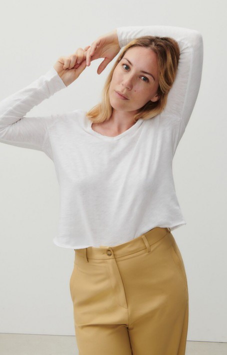 American Vintage Longsleeve SONOMA - white