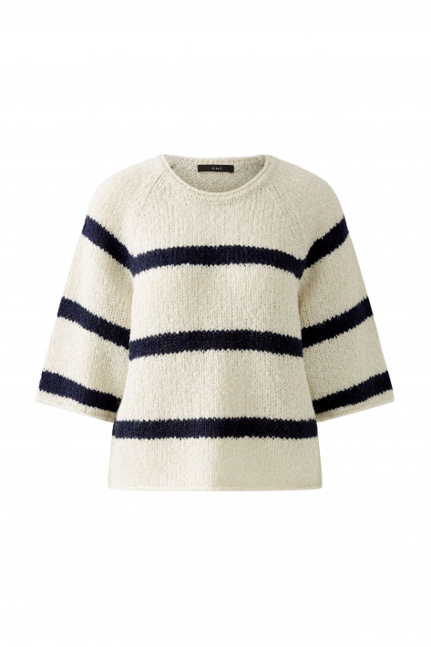 Oui Pullover - offwhite/navy