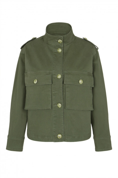IQ Studio Cropped Fieldjacket - sea turtle green