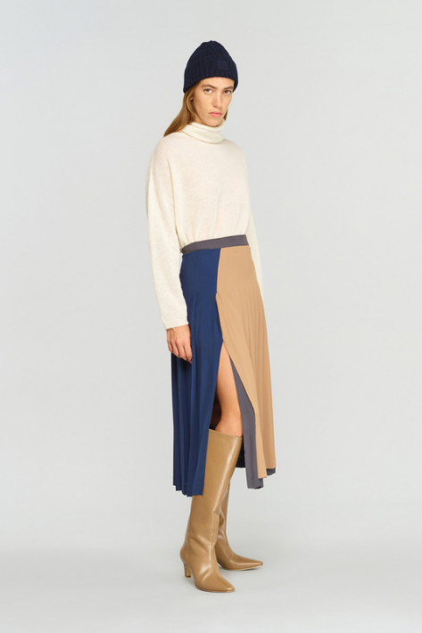 Semicouture Wrap Skirt - deserto / fumo / uni