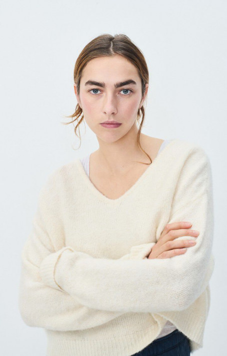 American Vintage Pulli EAST18H - offwhite