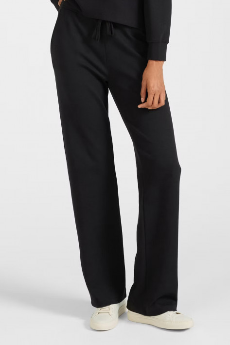 Juvia Soft Jersey Wide Leg Pants Elna - black