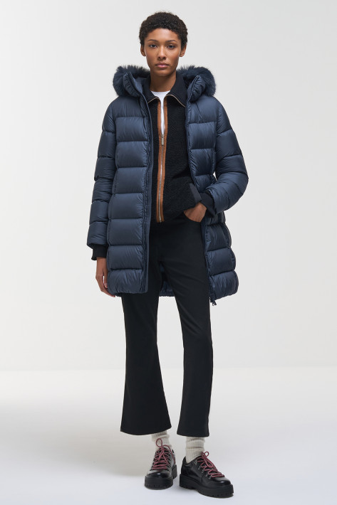 Colmar Originals Daunenmantel mit Kunstpelz Caption- navy