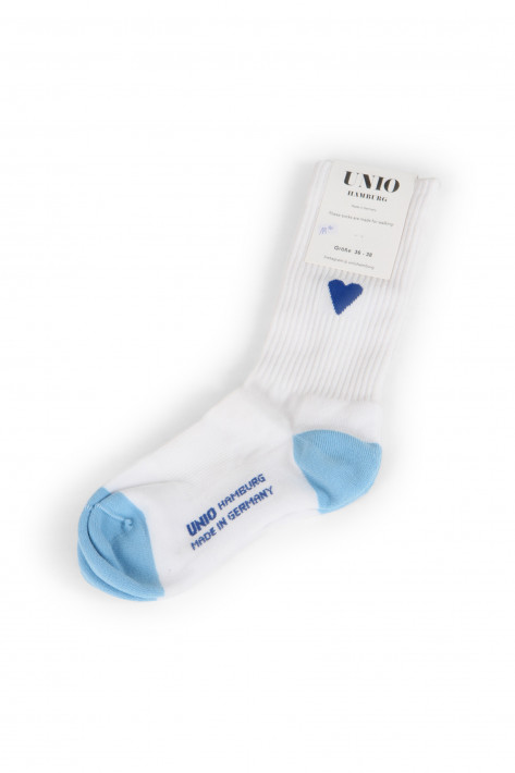 Unio Hambuge Socken Amore - white/blue