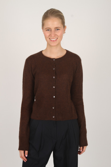 True Religion Cashmere-Seide-Cardigan AMARA - brown mel